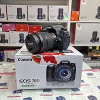 دوربین کارکرده canon 70d kit 18-135 (شات ۱۱ هزار)