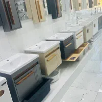 کابینت روشویی و شیرالات توالت فرنگی و سینک ظرفشویی