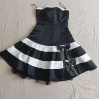 پیراهن دخترانه دکلته ساتن