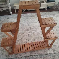 استند گل چوبی