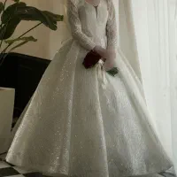 لباس عروس مجلل سایز قابل تنظیم
