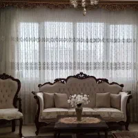 پرده والن مخمل گلدوزی ، پرده حریر خارجی گلدوزی ترک