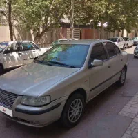 سمند LX  1384 رنگ بژ دوبرگ سند کم کار تمیز سالم