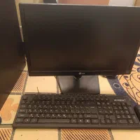 کامپیوتر سالم مانیتور LG،کیس hp