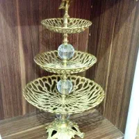 شیرینی خوری سه طبقه برنزی