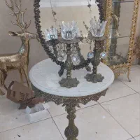 آینه و شمعدان برنزی