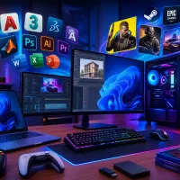 نصب ویندوز ،نرم‌افزار تخصصی و بازی+ ۶ ماه پشتیبانی