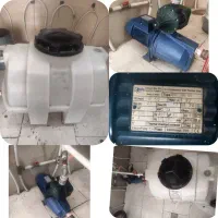 پمپ آب ،منبع، و اتصالات ،شیر اب