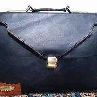 .کیف چرم دست دوز طبیعی.