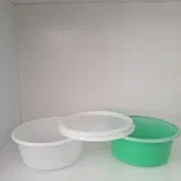 کاسه خورشتی سفید و رنگی همراه با درب