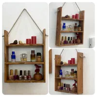 شلف سه طبقه چوبی