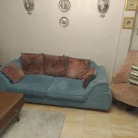 مبل تمام پارچه هفت نفره دست دوم