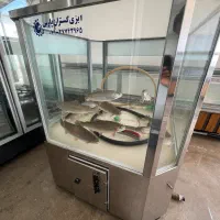 اکواریوم ماهی زنده قزل الا تمام استیل با سردکننده