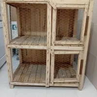 قفس چوبی دو طبقه جفت کن کبوتر