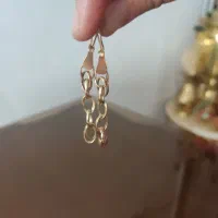 گوشواره طلا زنجیری