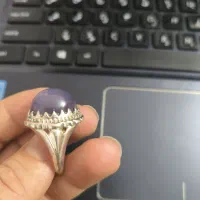 انگشتر عقیق سوسنی با رکاب صفوی