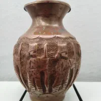 گلدان مسی ریز نقش هخامنشی قدیمی
