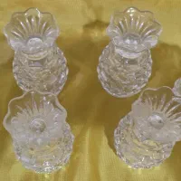 شکلات خوری و نمکدان کریستال