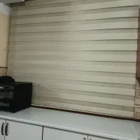 پرده زیرا آشپزخونه شیک و زیبا رنگ نسکافه ای
