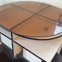میز جلو مبلی با چهار تا میز عسلی