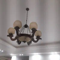 لوستر چوبی۶شعله