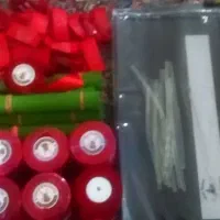 پک اقتصادی روبان و کاغذ ضد آب و شاخه گل