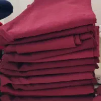 شلوارپارچه ای وکتان رنگ زرشکی