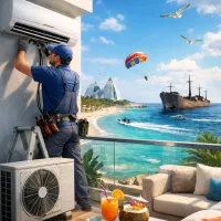 نصب و تعمیرات تخصصی کولر گازی سپیلت در جزیره کیش