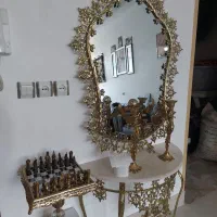 آینه و شمعدان و شطرنج برنز