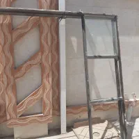 درب چوبی سه لنگه برای هال و پذیرایی