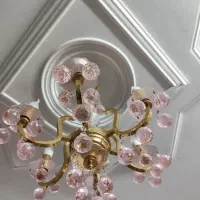دو عدد لوستر آب طلا 6شاخه