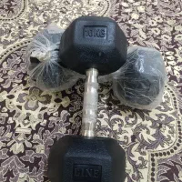 دو عدد دمبل ده کیلویی نو ( استفاده نشده )