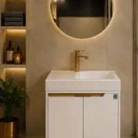 کابین روشویی همراه با آیینه