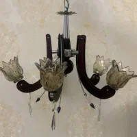 لوستر ۵ شعله گل شامپاینی