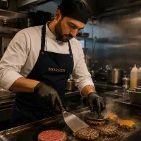 گریل کار و سوخاری زن حرفه ای