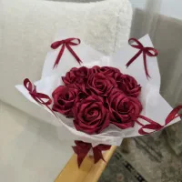 دسته گل های روبانی گل مصنوعی و ماندگار