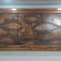 تابلو چوبی ماهی