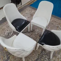 صندلی چرم نهارخوری