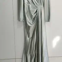 پیراهن بلند ساتن براق
