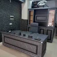 میز مدیریت چوبی و فلزی
