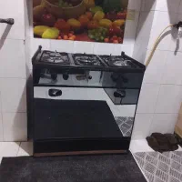 گازه 5شعله مشکی سالم طرح فر