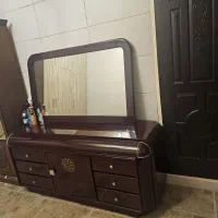 سرویس خواب دونفره ی ۱۸۰ +کمد لباس