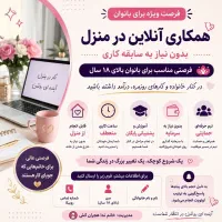 کار آنلاین مخصوص بانوان