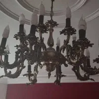 لوستر برنزی ۸ شاخه دوبل