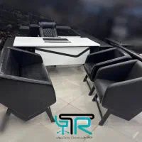 نیمست مبلمان چرمی مدرن آیلین/میزمدیرمدرسه کانترپست