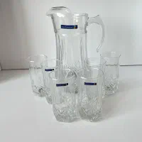ست پارچ و لیوان ۷ تکه لومینارک اصل امارات / نو