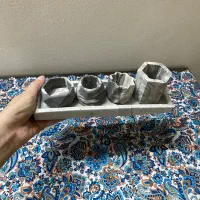 ست گلدان کوچک یا جا شمعی