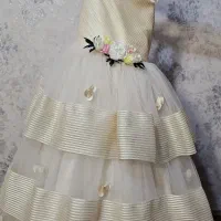 پیراهن طبقه ای مجلسی دخترانه نو