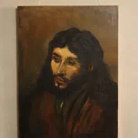 تابلوی نقاشی رنگ و روغن حضرت عیسی مسیح