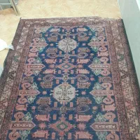 فرش کار کرده طبیعی  قدیمی